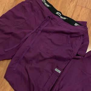 Greys Anatomy by Barco Scrub bottoms purple